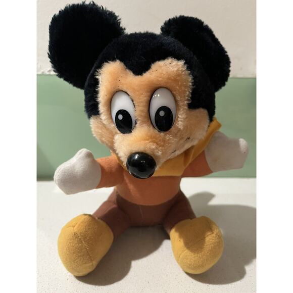 Disney Mickeys Christmas Carol Stuffed Plush Tiny Tim Mickey Mouse Ybf74 - Picture 2 of 5